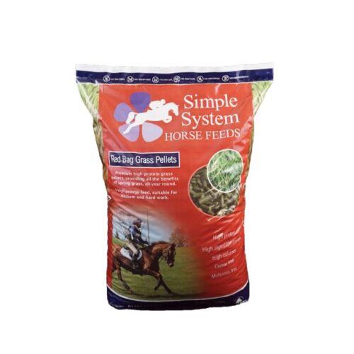 Simple System Red Bag Grass Pellets 20kg